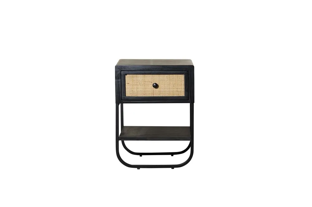 Mesita Sena 1 cajón + 1 balda 40x42x55cm - Mesitas de noche