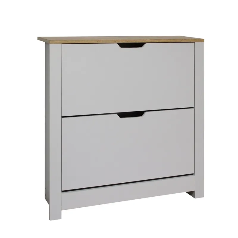 ZAPATERO BLANCO BALI 2 APARTADOS 73,5×23,5x81cm - Zapateros