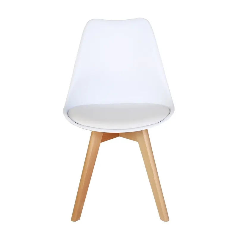 Set 4 sillas polar blancas 48,5x56x82,5cm