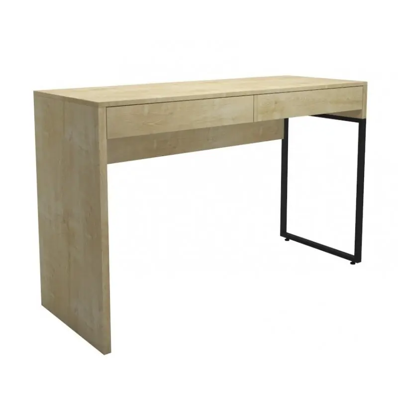 Mesa multiusos Romy peral y metal negro 120x45x77,5cm - Escritorios
