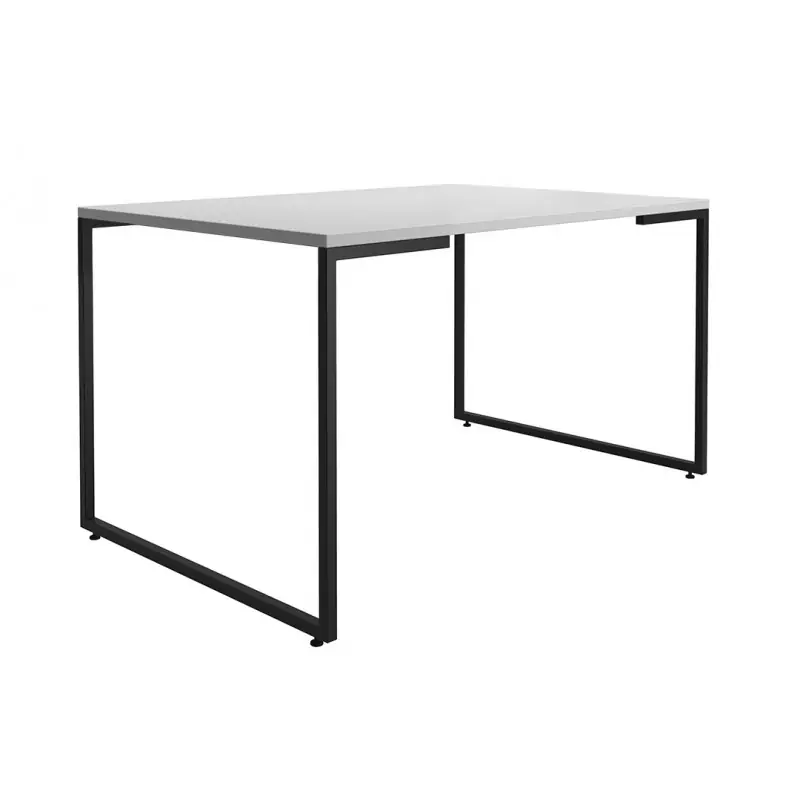 Mesa comedor Oporto metal negro y blanco 135x90cm - Mesas de comedor