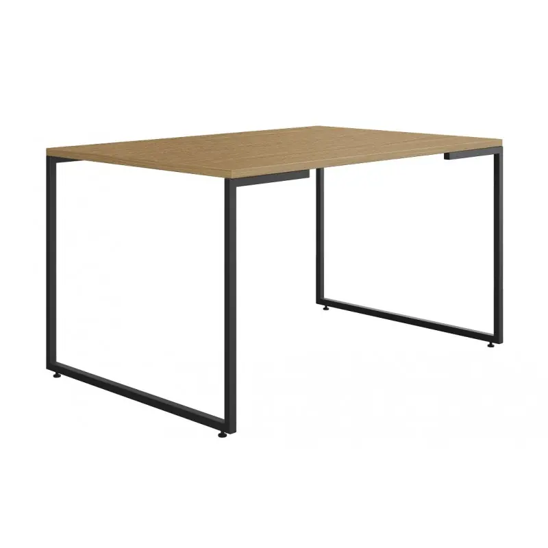Mesa comedor oporto metal negro y peral 135x90cm - Mesas de comedor