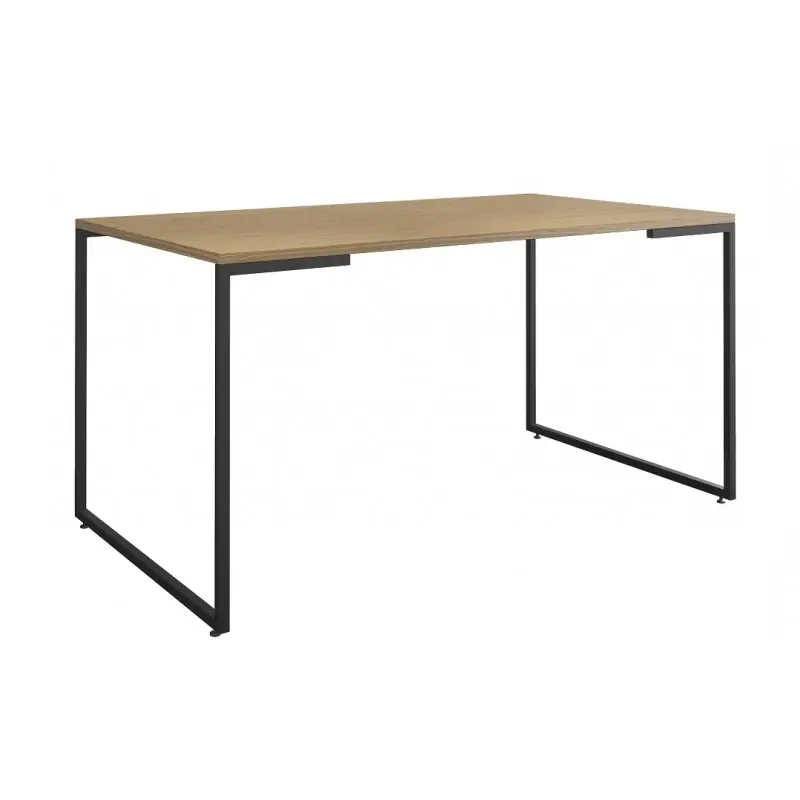 Mesa comedor Portugal metal negro y peral 160x90cm - Mesas de comedor