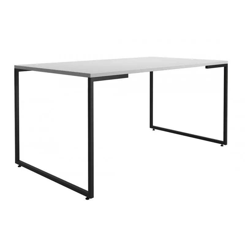 Mesa comedor Portugal metal negro y blanco 160x90cm - Mesas de comedor