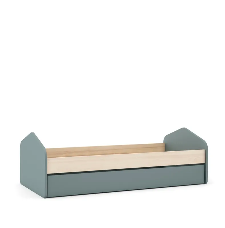 Bicama infantil Esteban madera verde kaki 200-190×90 cm