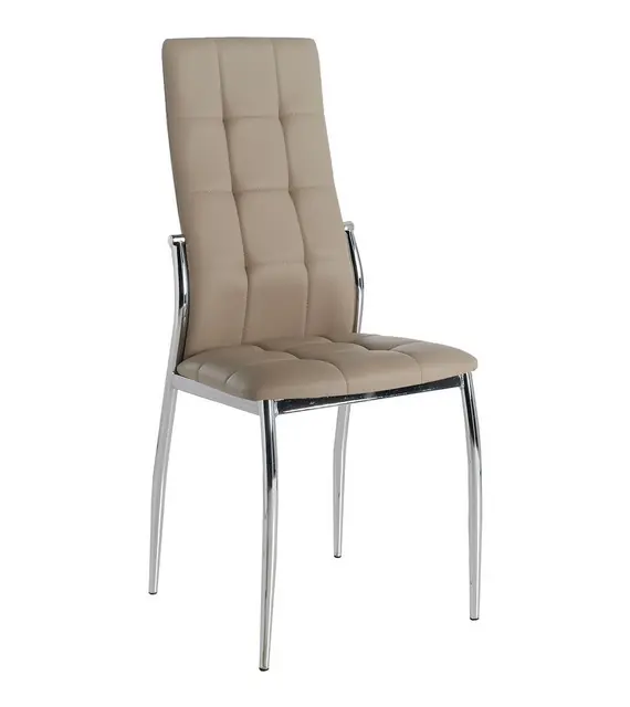 Silla moderna capitone polipiel capuchino - Sillas