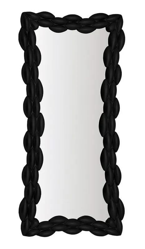 Espejo vestidor ovalos entrelazados negro 170×80 cm - Espejos