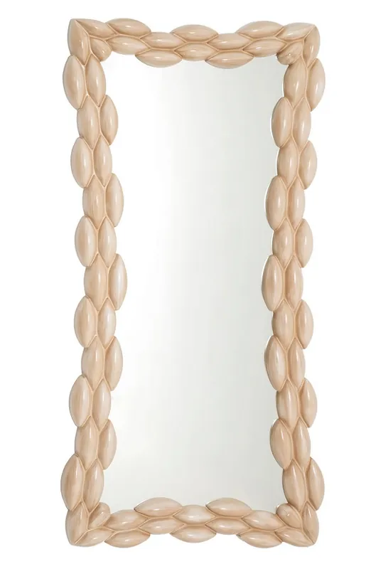 Espejo vestidor ovalos entrelazados crema 170×80 cm - Espejos