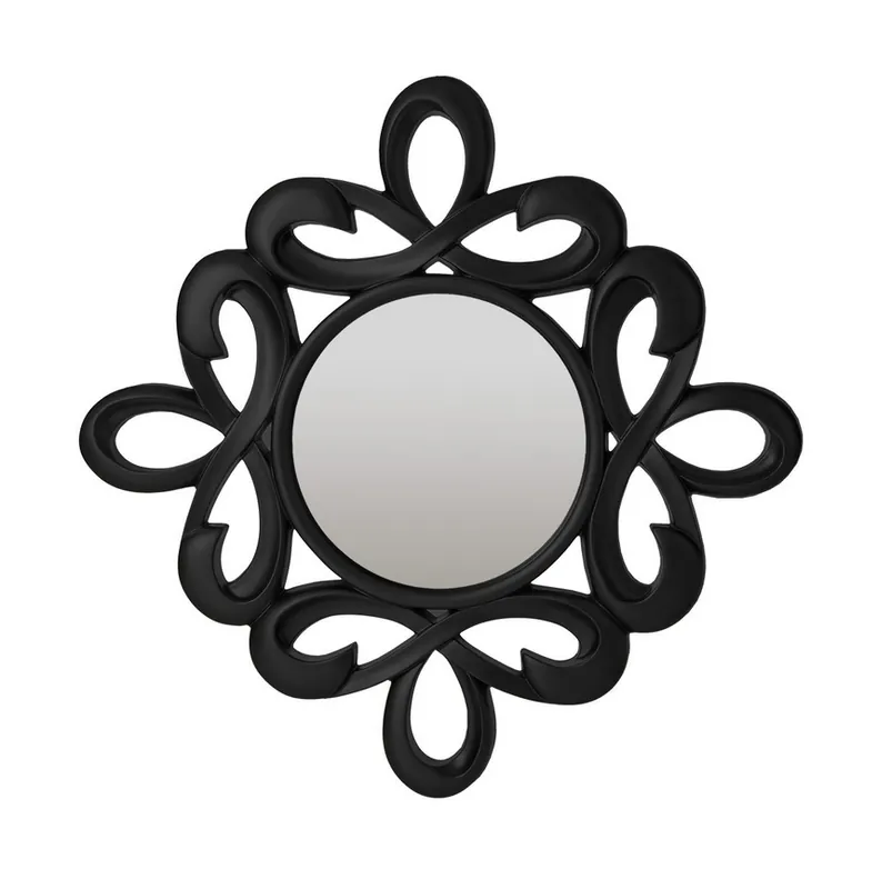Espejo Lys negro brillo 100×100 cm - Espejos