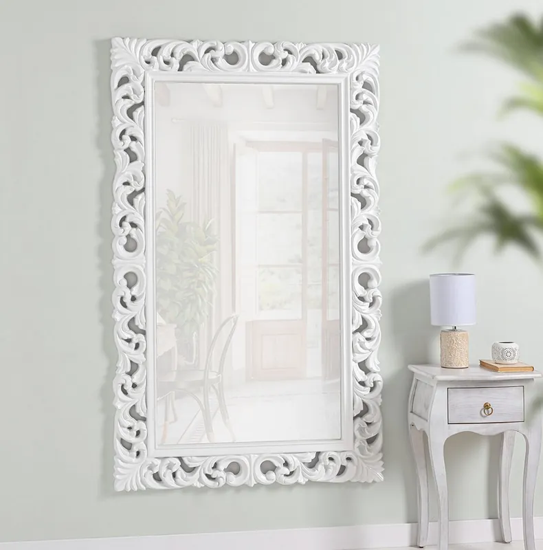 Espejo barroco blanco 95×155 cm - Espejos