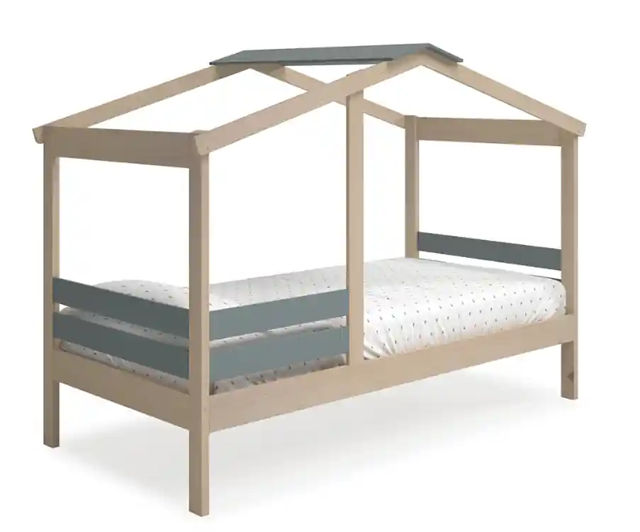 Cama cabaña Angel verde 90x190cm - Camas y canapes
