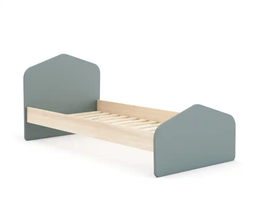 Cama infantil Estefania verde kaki 90×190 cm - Camas y canapes