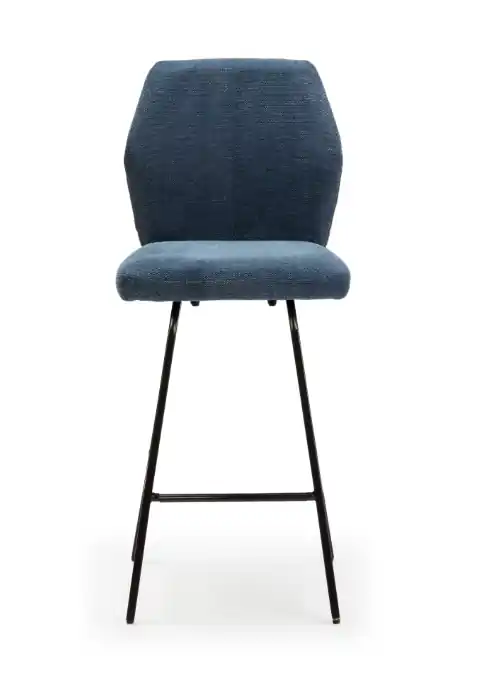 Taburete de diseño BEI tela azul 65cm - Taburetes y puff