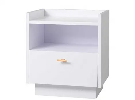 Mesita de noche Habit 1 cajon blanco - Mesitas de noche