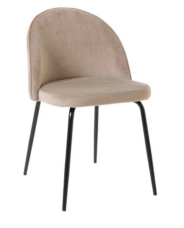 Silla Ursula terciopelo camel - Sillas