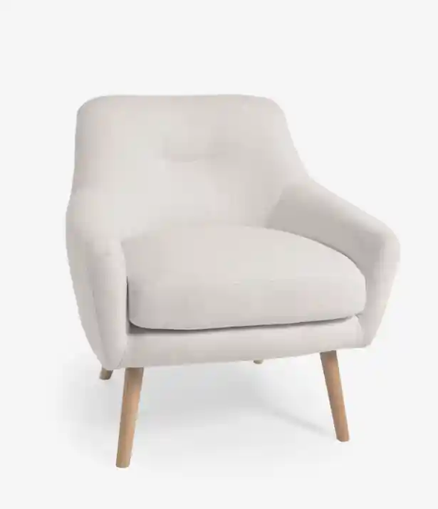 Butaca Zafira borreguito blanco - Sillones butacas divanes