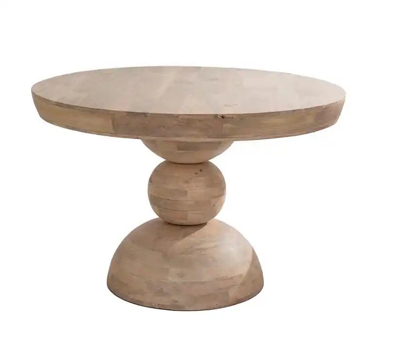 Mesa de comedor madera natural mango 122 - Mesas de comedor