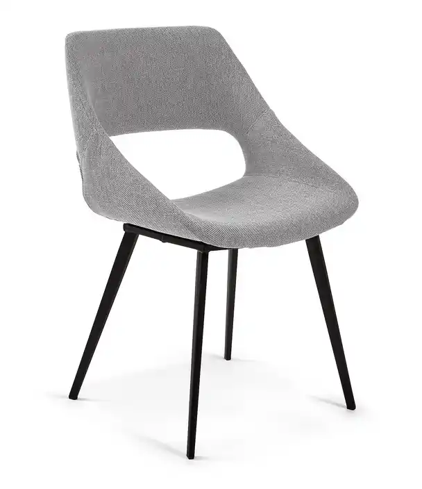 Silla brazos Art tela gris - Sillas