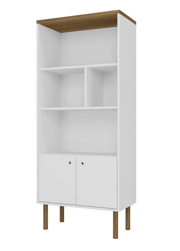 Estanteria blanco roble blanco Corfu 160×68 - Estanterias