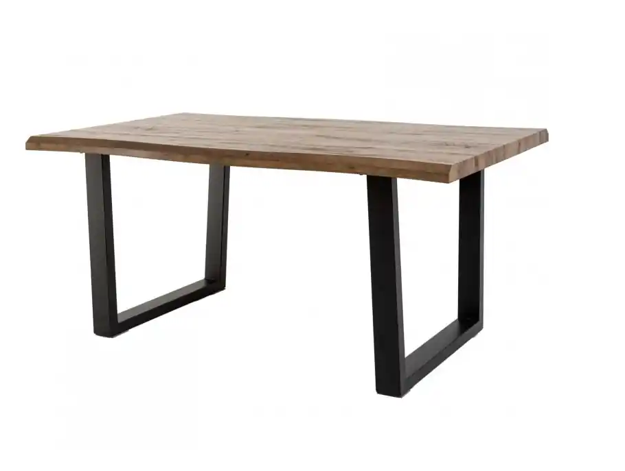 Mesa industrial envejecida patas rectangularres 160×90 - Mesas de comedor