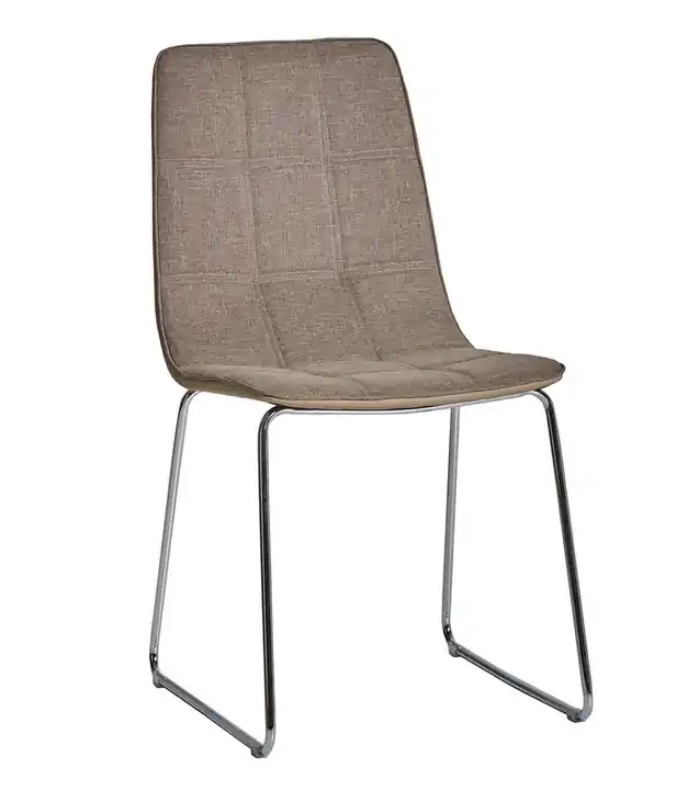 Silla Katrine tela polipiel beige - Sillas