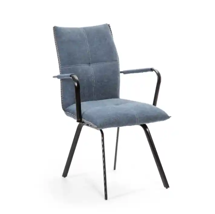 Sillon Indira tela azul - Sillas