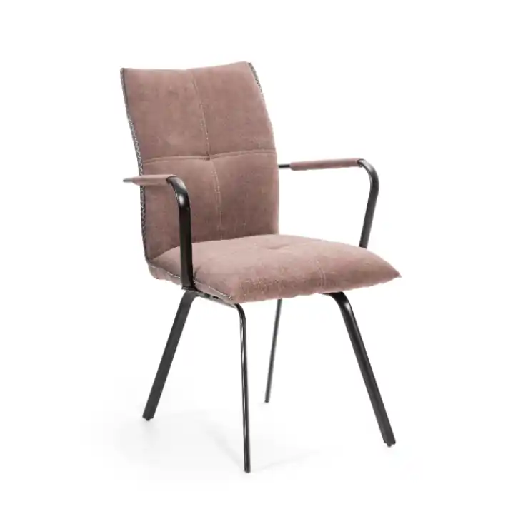 Sillon Indira tela marron - Sillas