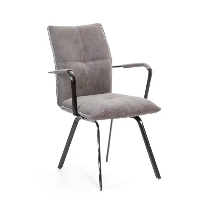 Sillon Indira tela gris - Sillas