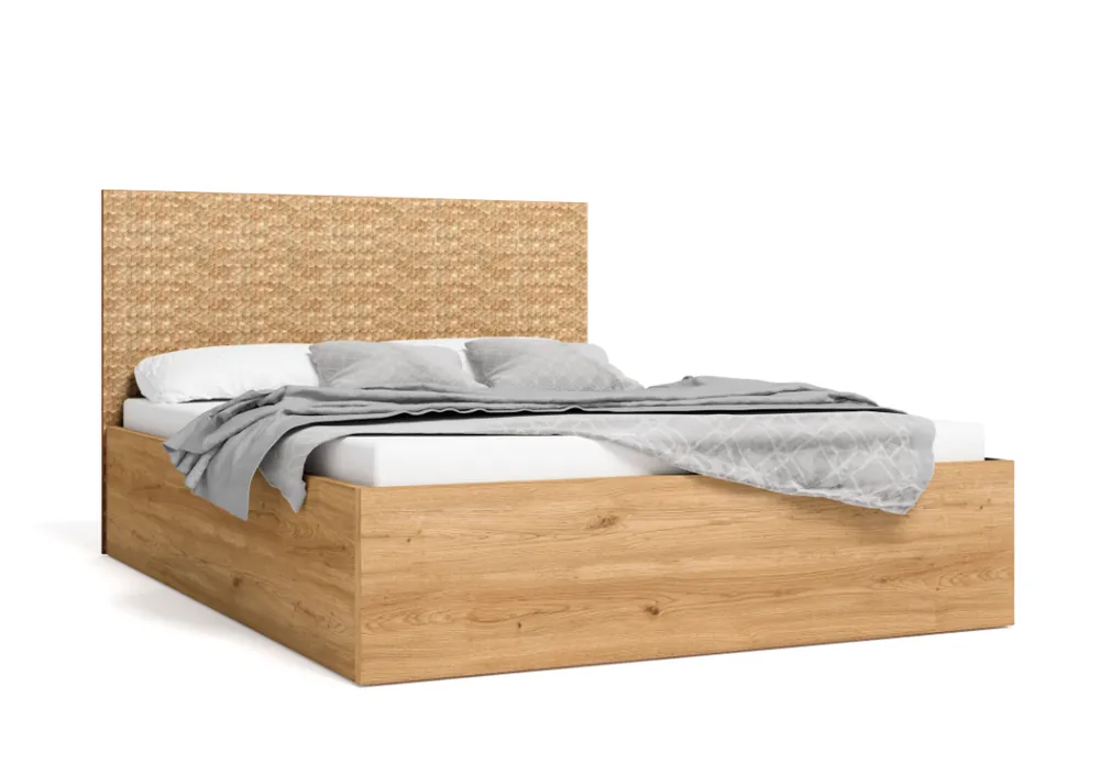 Cama abatible Malaca natural serigrafia 140cm - Camas y canapes