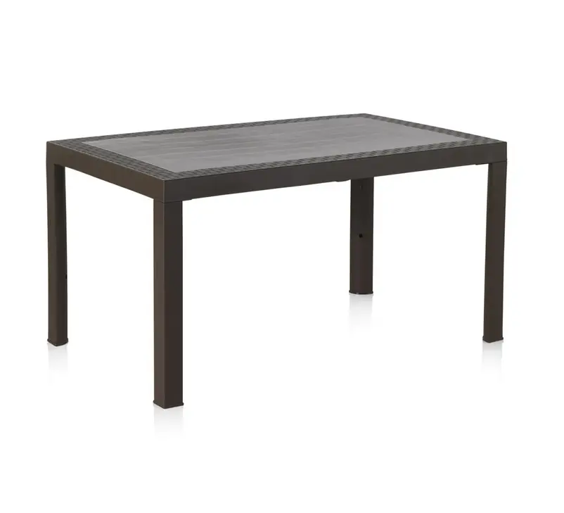 Mesa terraza cube wengue Rio 140×85 cm - Mesas polipropileno