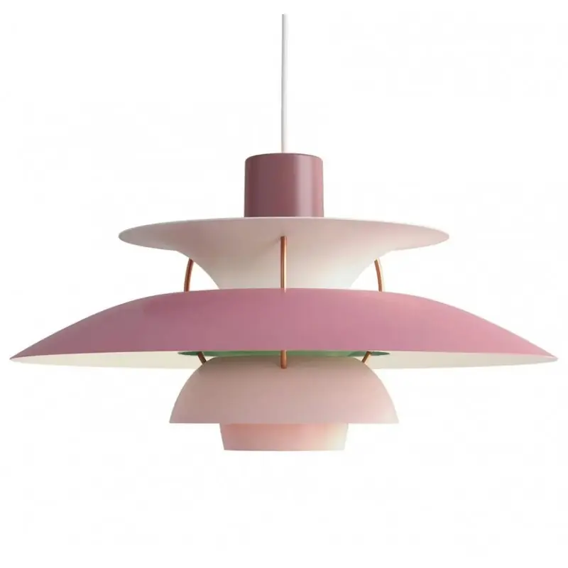 Lámpara de techo PH5 rosa y verde 40cm - Lamparas de techo