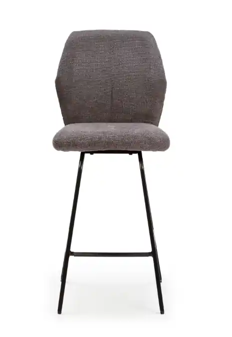 Taburete vintage Arus tela de pana negra 65cm - Taburetes y puff