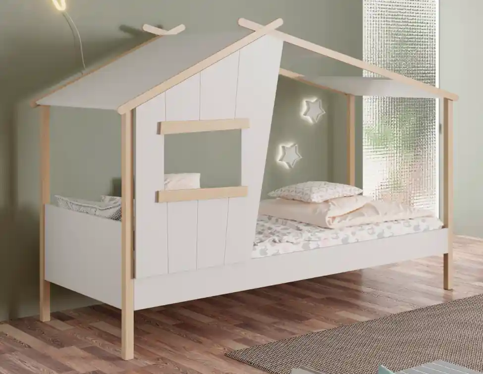 Cama cabaña Luba blanco 90x190cm - Camas y canapes