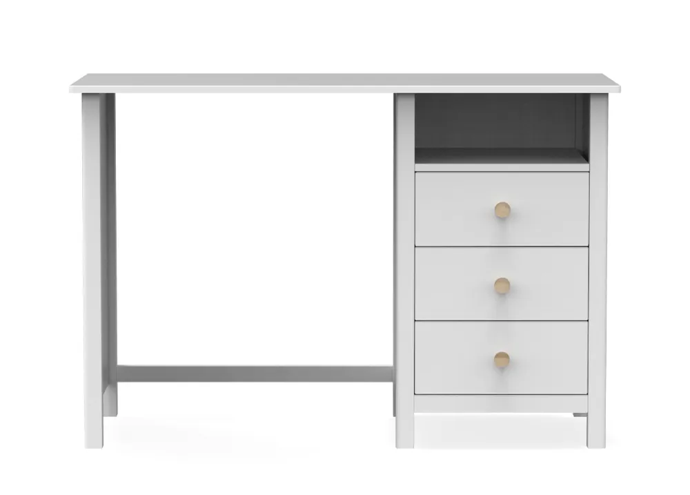 Escritorio Max madera de pino blanco 120×54 cm - Escritorios