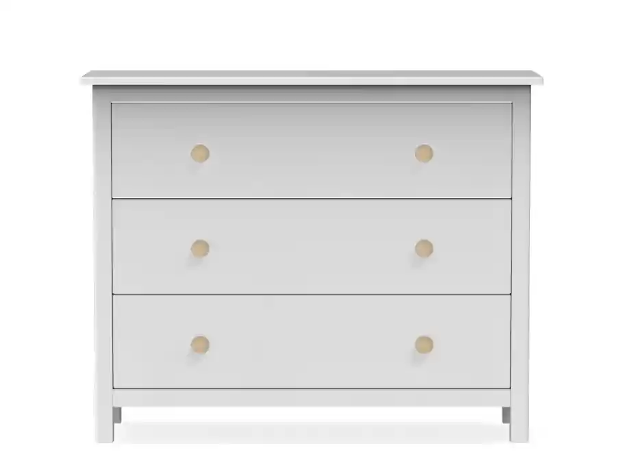 Comoda Max madera de pino blanco 100 cm - Comodas Sinfonier