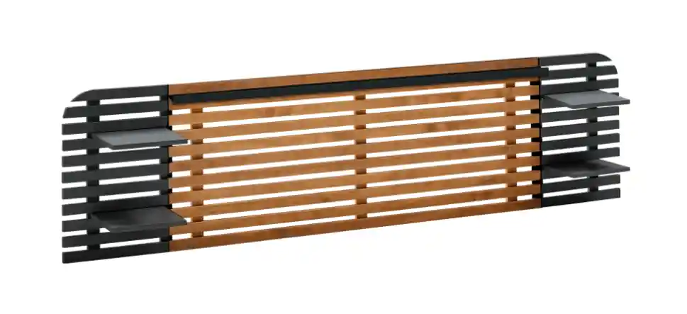 Cabezal Dimas PINO/DM negro cera 240cm - Cabeceros