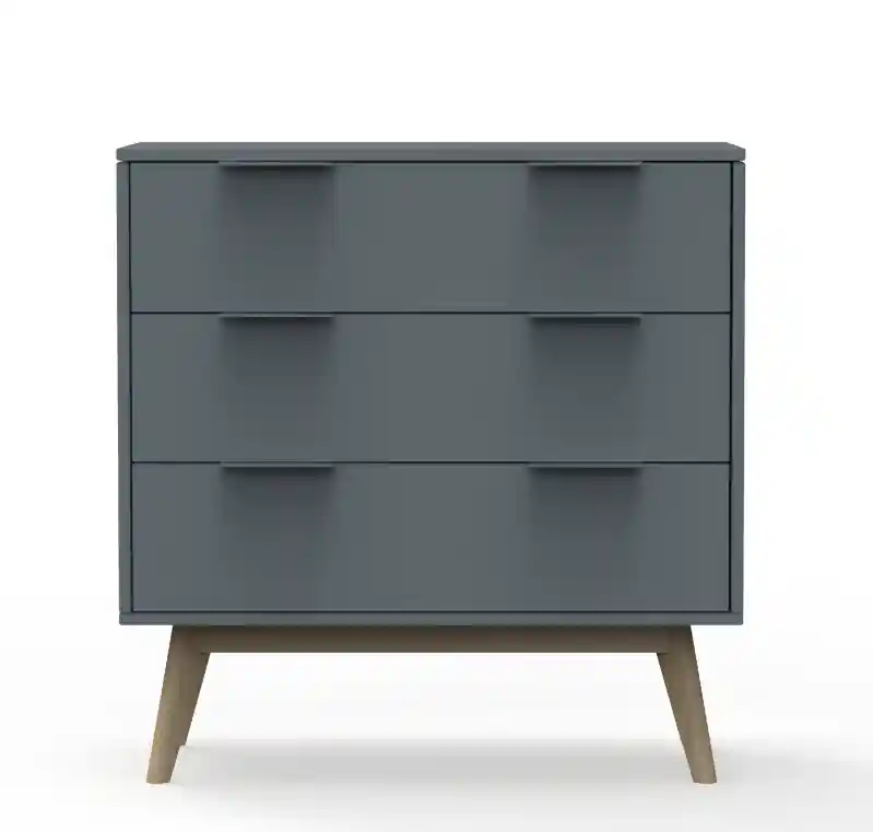 Comoda Pisco madera de pino verde 80x83cm - Comodas Sinfonier