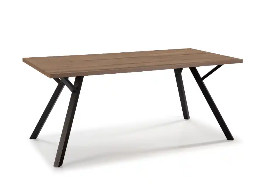Mesa de comedor Paola melamina nogal 160×90 cm - Mesas de comedor