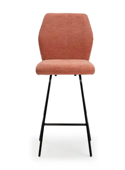Taburete de diseño BEI tela coral 65cm - Taburetes y puff