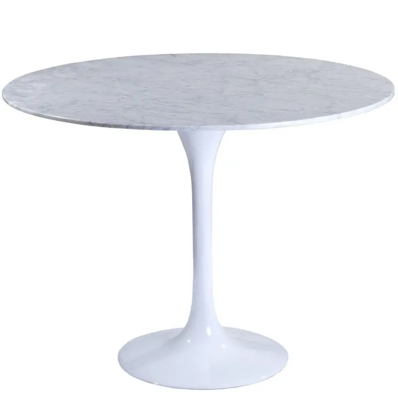 Mesa Tulip mármol blanco 100 cm - Mesas de comedor