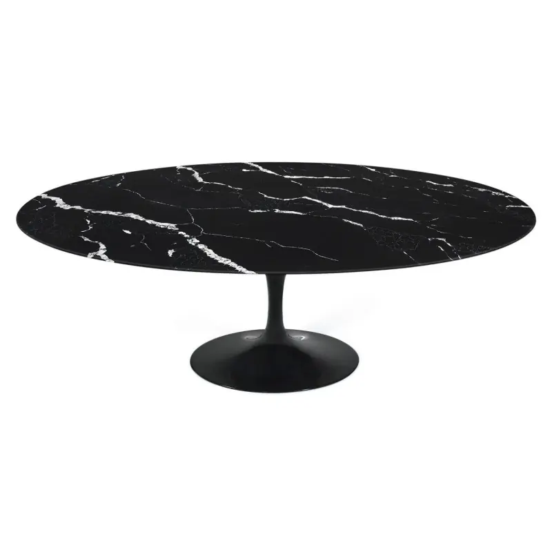 Mesa Tulip mármol marquina negro 180cm - Mesas