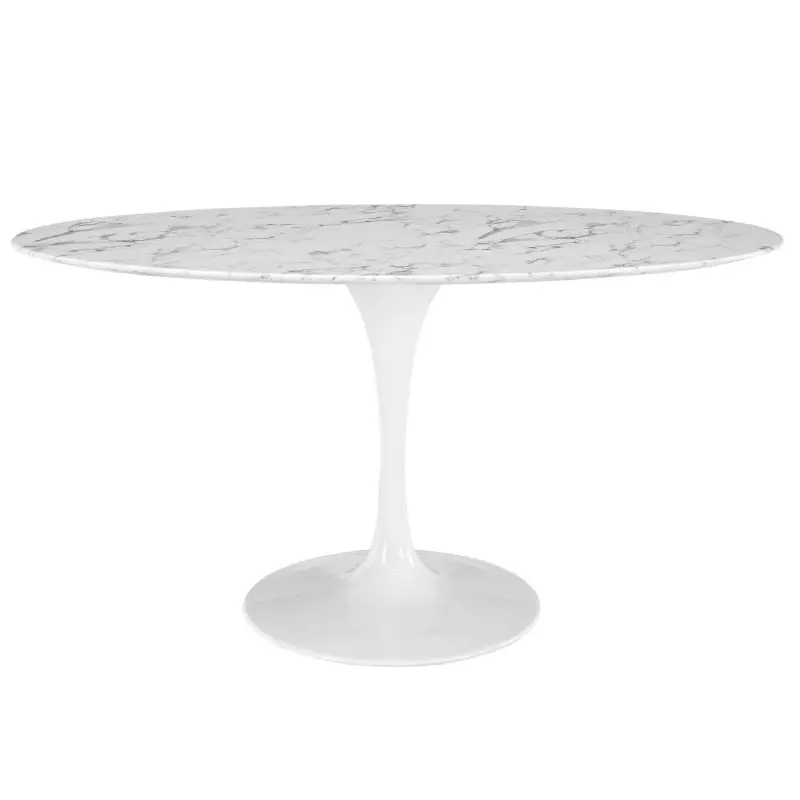 Mesa Tulip mármol blanco 160cm - Mesas