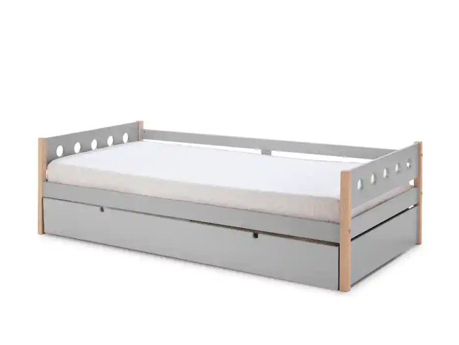 Cama nido compte natural gris claro 90x190cm - Camas y canapes