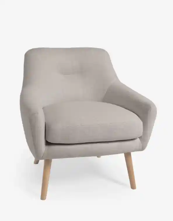 Butaca Zafira borreguito gris - Sillones butacas divanes