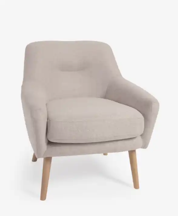 Butaca Zafira borreguito beige - Sillones butacas divanes