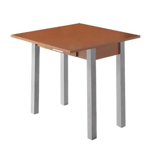Mesa de cocina extensible Parma cerezo metal 80×40-80 cm