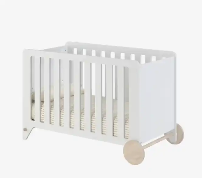 Cuna Luna de MDF blanco 60x120cm - Camas y canapes