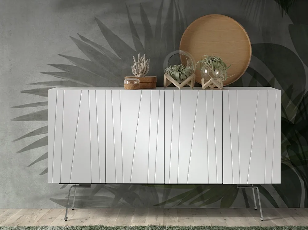 Aparador imperium blanco brillo 150×85 cm - Aparadores