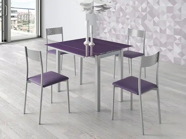 Conjunto de cocina Praga morado - Conjuntos mueble de cocina