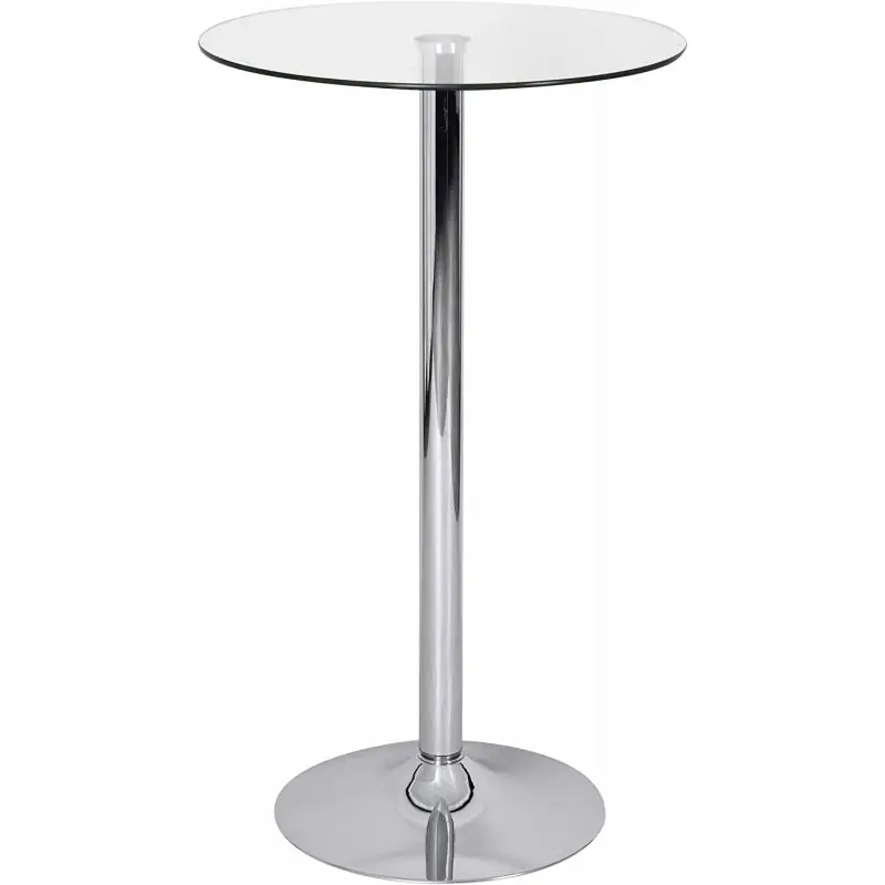 Mesa alta redonda cristal 60cm - Mesas hosteleria